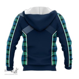 ScotsTee Shop Scottish Gunn Ancient Clan Scottish Crest and Scottish Thistle Sport Tartan Hoodie