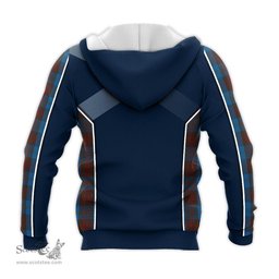 ScotsTee Shop Scottish Cameron Hunting Clan Scottish Crest and Scottish Thistle Sport Tartan Hoodie