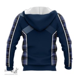 ScotsTee Shop Scottish Clark Clan Scottish Crest and Scottish Thistle Sport Tartan Hoodie