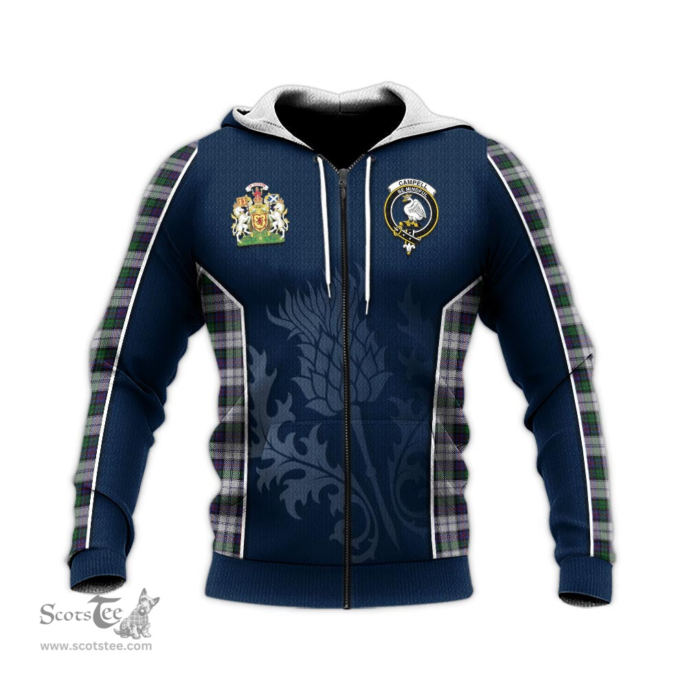 ScotsTee Shop Scottish Campbell of Cawdor Dress Clan Scottish Crest and Scottish Thistle Sport Tartan Hoodie