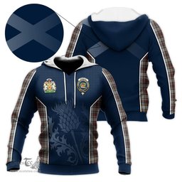 ScotsTee Shop Scottish Douglas Ancient Dress Clan Scottish Crest and Scottish Thistle Sport Tartan Hoodie