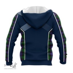 ScotsTee Shop Scottish Galbraith Clan Scottish Crest and Scottish Thistle Sport Tartan Hoodie