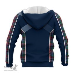 ScotsTee Shop Scottish Gordon Red Clan Scottish Crest and Scottish Thistle Sport Tartan Hoodie