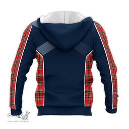 ScotsTee Shop Scottish MacBain Clan Scottish Crest and Scottish Thistle Sport Tartan Hoodie