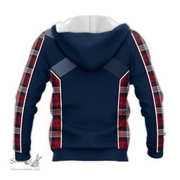 ScotsTee Shop Scottish MacDonald Dress Irish Clan Scottish Crest and Scottish Thistle Sport Tartan Hoodie