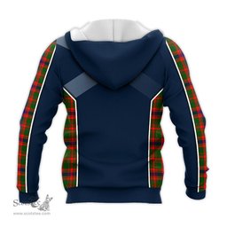 ScotsTee Shop Scottish Kinninmont Clan Scottish Crest and Scottish Thistle Sport Tartan Hoodie