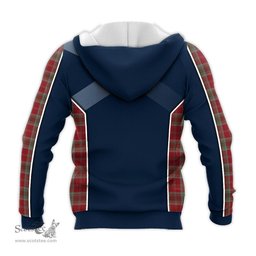 ScotsTee Shop Scottish Lindsay Weathered Clan Scottish Crest and Scottish Thistle Sport Tartan Hoodie