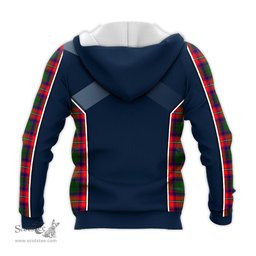 ScotsTee Shop Scottish Hopkirk Clan Scottish Crest and Scottish Thistle Sport Tartan Hoodie