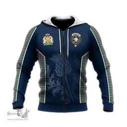 ScotsTee Shop Scottish MacFarlane Hunting Ancient Clan Scottish Crest and Scottish Thistle Sport Tartan Hoodie