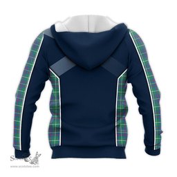 ScotsTee Shop Scottish Inglis Ancient Clan Scottish Crest and Scottish Thistle Sport Tartan Hoodie