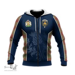 ScotsTee Shop Scottish MacGillivray Hunting Ancient Clan Scottish Crest and Scottish Thistle Sport Tartan Hoodie