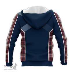 ScotsTee Shop Scottish MacFarlane Dress Clan Scottish Crest and Scottish Thistle Sport Tartan Hoodie
