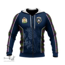ScotsTee Shop Scottish MacDonald of Clan Ranald Modern Clan Scottish Crest and Scottish Thistle Sport Tartan Hoodie