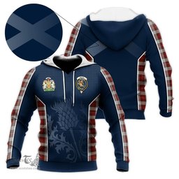 ScotsTee Shop Scottish MacFie Dress Clan Scottish Crest and Scottish Thistle Sport Tartan Hoodie