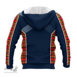 ScotsTee Shop Scottish Hepburn Modern Clan Scottish Crest and Scottish Thistle Sport Tartan Hoodie