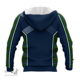 ScotsTee Shop Scottish Henderson Modern Clan Scottish Crest and Scottish Thistle Sport Tartan Hoodie