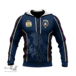 ScotsTee Shop Scottish MacDonald of Clan Ranald Clan Scottish Crest and Scottish Thistle Sport Tartan Hoodie