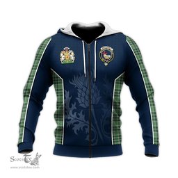 ScotsTee Shop Scottish MacDonald Lord of the Isles Hunting Clan Scottish Crest and Scottish Thistle Sport Tartan Hoodie
