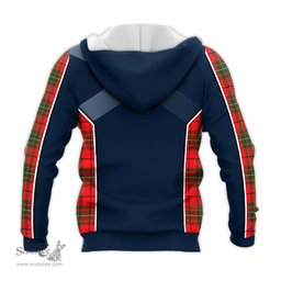 ScotsTee Shop Scottish MacAulay Modern Clan Scottish Crest and Scottish Thistle Sport Tartan Hoodie