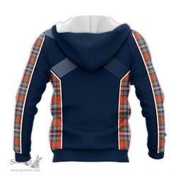 ScotsTee Shop Scottish MacFarlane Ancient Clan Scottish Crest and Scottish Thistle Sport Tartan Hoodie