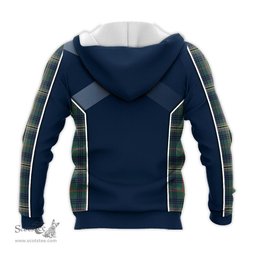 ScotsTee Shop Scottish Kennedy Modern Clan Scottish Crest and Scottish Thistle Sport Tartan Hoodie
