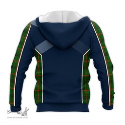 ScotsTee Shop Scottish Kincaid Modern Clan Scottish Crest and Scottish Thistle Sport Tartan Hoodie