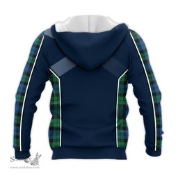 ScotsTee Shop Scottish Black Watch Ancient Clan Scottish Crest and Scottish Thistle Sport Tartan Hoodie