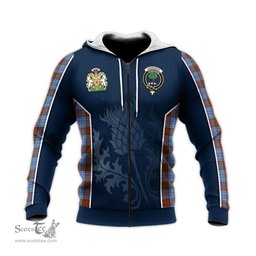 ScotsTee Shop Scottish Anderson Modern Clan Scottish Crest and Scottish Thistle Sport Tartan Hoodie
