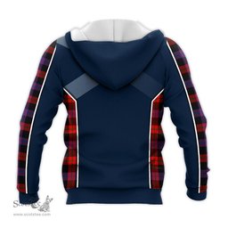 ScotsTee Shop Scottish Brown Clan Scottish Crest and Scottish Thistle Sport Tartan Hoodie