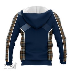 ScotsTee Shop Scottish Gordon Weathered Clan Scottish Crest and Scottish Thistle Sport Tartan Hoodie