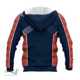 ScotsTee Shop Scottish Grant Weathered Clan Scottish Crest and Scottish Thistle Sport Tartan Hoodie