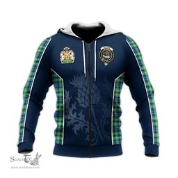 ScotsTee Shop Scottish Graham of Montrose Ancient Clan Scottish Crest and Scottish Thistle Sport Tartan Hoodie