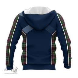 ScotsTee Shop Scottish Crosbie Clan Scottish Crest and Scottish Thistle Sport Tartan Hoodie