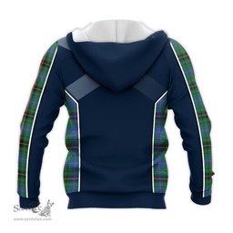 ScotsTee Shop Scottish Davidson Ancient Clan Scottish Crest and Scottish Thistle Sport Tartan Hoodie