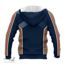 ScotsTee Shop Scottish MacKinnon Ancient Clan Scottish Crest and Scottish Thistle Sport Tartan Hoodie