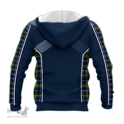 ScotsTee Shop Scottish MacNeil of Barra Modern Clan Scottish Crest and Scottish Thistle Sport Tartan Hoodie