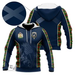 ScotsTee Shop Scottish MacMillan Society of Glasgow Clan Scottish Crest and Scottish Thistle Sport Tartan Hoodie