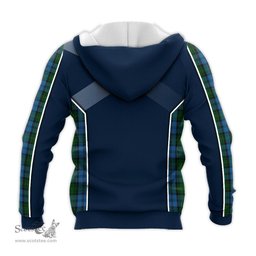 ScotsTee Shop Scottish Kerr Hunting Clan Scottish Crest and Scottish Thistle Sport Tartan Hoodie