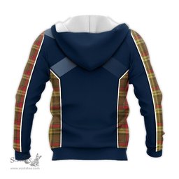 ScotsTee Shop Scottish MacMillan Old Weathered Clan Scottish Crest and Scottish Thistle Sport Tartan Hoodie