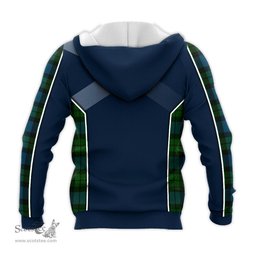 ScotsTee Shop Scottish MacKay Modern Clan Scottish Crest and Scottish Thistle Sport Tartan Hoodie