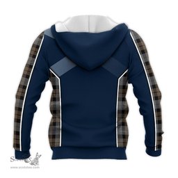 ScotsTee Shop Scottish MacKay Weathered Clan Scottish Crest and Scottish Thistle Sport Tartan Hoodie
