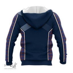 ScotsTee Shop Scottish MacLaine of Lochbuie Clan Scottish Crest and Scottish Thistle Sport Tartan Hoodie