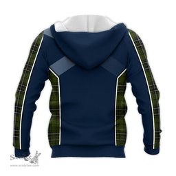 ScotsTee Shop Scottish MacLean Hunting Clan Scottish Crest and Scottish Thistle Sport Tartan Hoodie