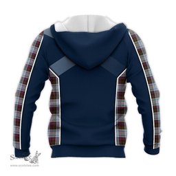 ScotsTee Shop Scottish MacDonald Dress Ancient Clan Scottish Crest and Scottish Thistle Sport Tartan Hoodie