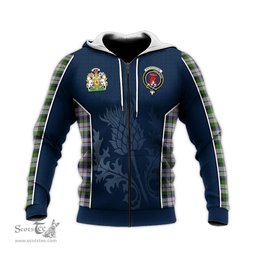 ScotsTee Shop Scottish MacNaughton Dress Clan Scottish Crest and Scottish Thistle Sport Tartan Hoodie