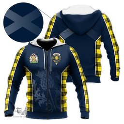 ScotsTee Shop Scottish MacLeod of Lewis Modern Clan Scottish Crest and Scottish Thistle Sport Tartan Hoodie
