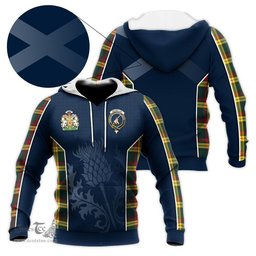 ScotsTee Shop Scottish MacMillan Old Modern Clan Scottish Crest and Scottish Thistle Sport Tartan Hoodie