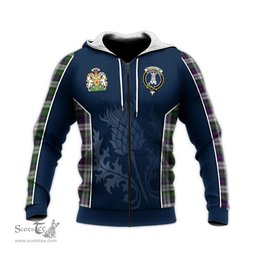 ScotsTee Shop Scottish MacCallum Dress Clan Scottish Crest and Scottish Thistle Sport Tartan Hoodie