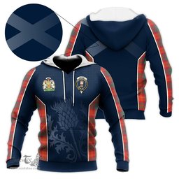 ScotsTee Shop Scottish MacNab Ancient Clan Scottish Crest and Scottish Thistle Sport Tartan Hoodie