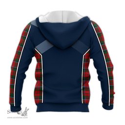 ScotsTee Shop Scottish MacNaughton Clan Scottish Crest and Scottish Thistle Sport Tartan Hoodie
